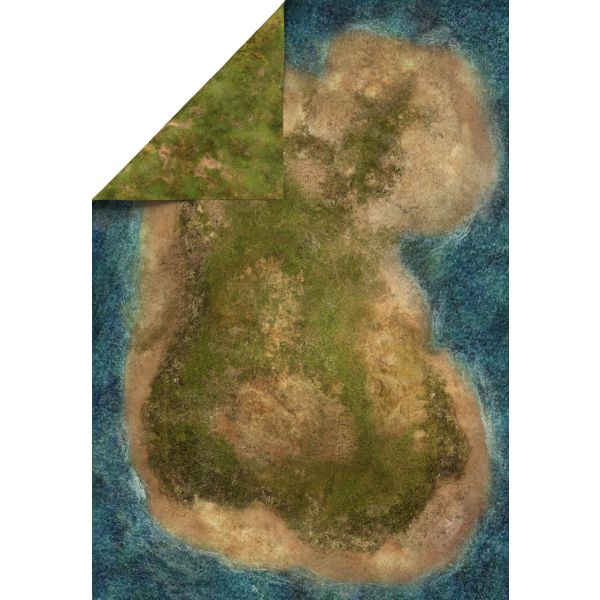 Island 72”x48” / 183x122 cm - double-sided rubber mat
