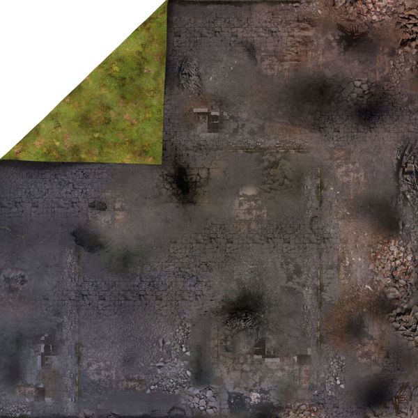 Ruined City 48”x48” / 122x122 cm - double-sided rubber mat