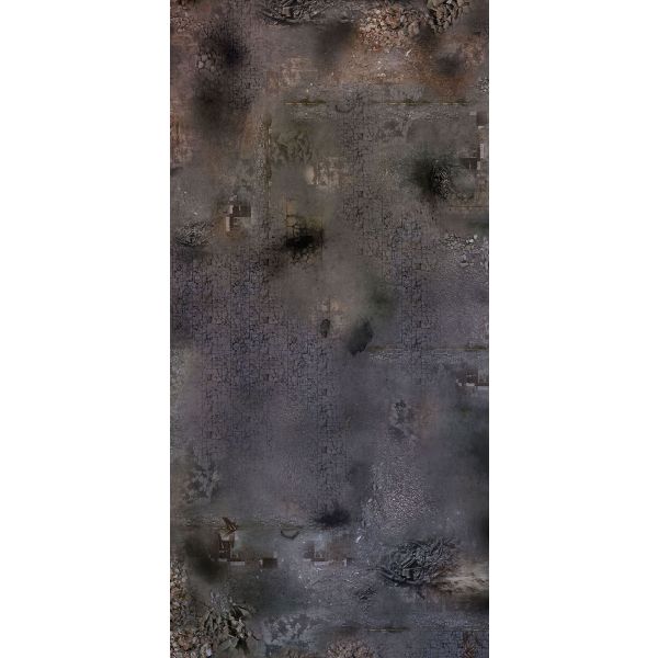 Ruined City 72”x36” / 183x91,5 cm - single-sided rubber mat