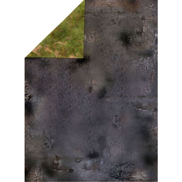 Ruined City 44”x60” / 112x152 cm - double-sided rubber mat