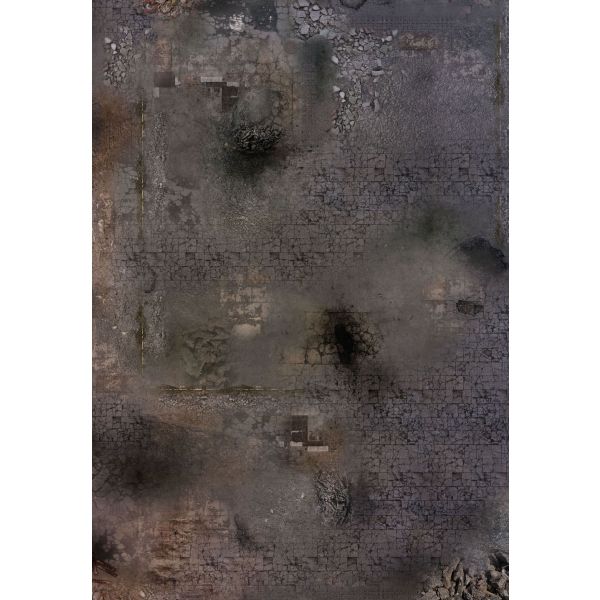 Ruined City 44”x30” / 112x76 cm - single-sided anti-slip fabric mat