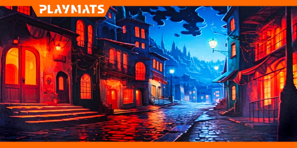 MTG play mat - Alley 24"x14" - gamemat for Magic The Gathering card game - Playmats.eu