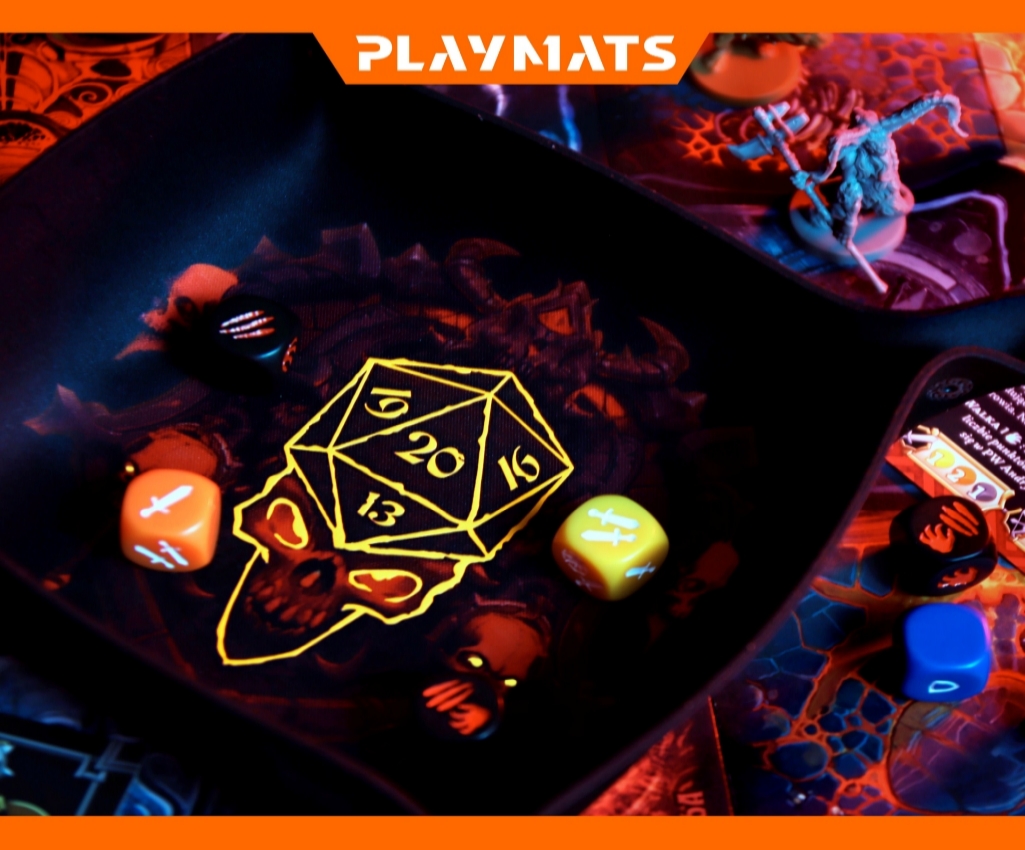 Demon Summoning Ritual Dice Tray Premium for games "Cthulhu: Death May Die" and "Mansions of Madness"