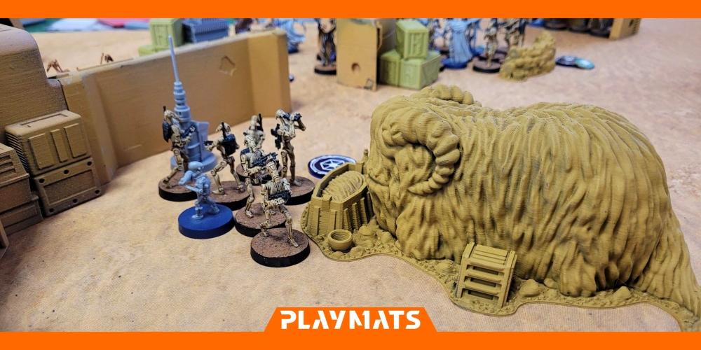 Star Wars: Legion - Sandy Desert rubber mat 72x36 inches, one-sided - Playmats.eu